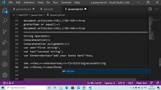 string concatenation java script Telugu @gantasoft