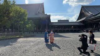 Kyoto 4K - Nishi Hongan-ji Temple Walking Tour #japanwalk #walkingtour #kyoto #japan