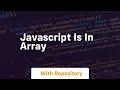 javascript is in array