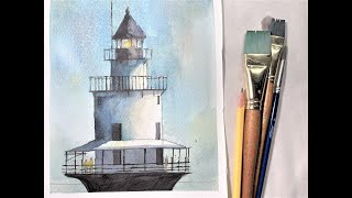 EXTREME BEGINNERS LIGHTHOUSE Painting! with Chris Petri