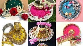 Karwa Chauth Pooja Thali Design 2022|Karva chauth special pooja thali design|Latest Thali design2022