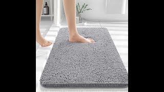 OLANLY Bathroom Rugs 30x20, Extra Soft Absorbent Chenille Bath Rugs,