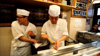 Breakfast at Sushi Dai - Tsukiji Fish Market, Tokyo, Japan