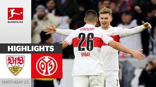 Stuttgart Keep Full Control | VfB Stuttgart - 1. FSV Mainz 05 | Highlights | MD 21 Bundesliga 23/24