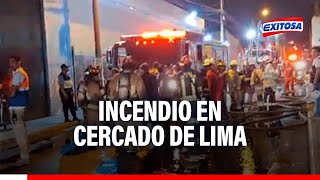 🔴🔵Incendio en Cercado: Dos menores heridas tras siniestro que consumió departamentos en Jr. Chota