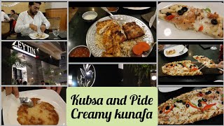 ZEYTIN restaurant review vlog #3ll Turkish Kubsa and Pide ll Traditional kunafa is love 💕