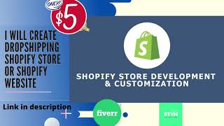 I will be your shopify developer and shopify expert