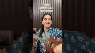 2 Chords 5 Beautiful Songs on Ukulele-Hindi Punjabi Mashup #shorts #viral #singing #navleenkourmusic