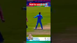 Wait for end😱😱🔚In the firing line 😶 #U19WorldCup #Cricket #ytshorts #shorts #cricketshorts #viral