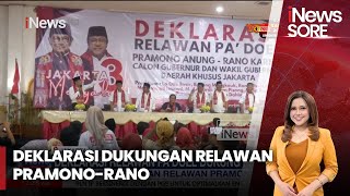 Pramono Anung Hadir di Acara Deklarasi Relawan Pa'Doel - iNews Sore 03/10