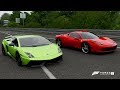 Forza 7 Drag race: Ferrari 458 Italia vs Lamborghini Gallardo LP570-4 Superleggera