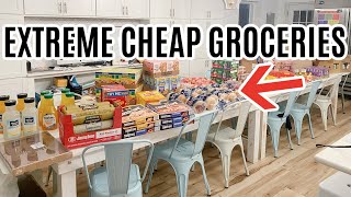Extreme Grocery Budget Shopping - Huge Haul!