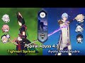 Tighnari Spread & Ayato Hypercarry | Genshin Impact Spiral Abyss 4.7