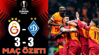 Galatasaray 3-3 Dynamo Kyiv MAÇ ÖZETI | UEFA Avrupa Ligi - 2024/25