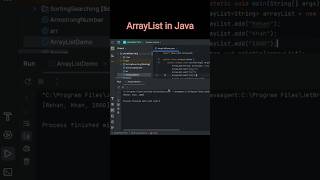Java ArrayList Explained in 45 Seconds! 🚀 | Beginner Friendly #shorts#java #arraylist #javaprogram