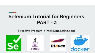 Part 2 | First Java Program in Intellij | Int | String | System Out |