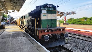 56712/Rameswaram Madurai Passenger departing Paramakudi || 11179 GOC WDM-3D