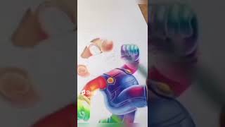 Super Mario Drawing Transition Result! #shorts