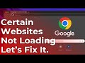 Google Chrome Websites Not Loading on Mac Fix