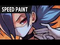 speed paint - Valentine skull girls