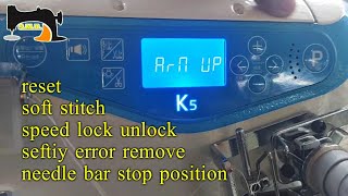 jack k5 flatlock machine important shortcut programs