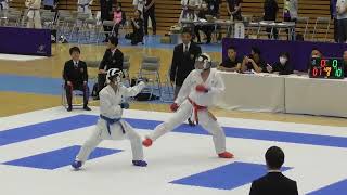 日本スポーツマスターズ 2023 福井大会 空手道 男子組手2部 準々決勝