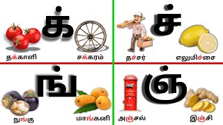 மெய் எழுத்துக்கள் | Mei Eluthukkal | mei ezhutukkal | tamil Alphabets | Tamil Rhymes For Kids