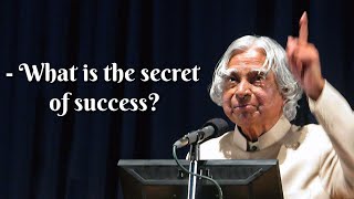 Whats is the secret of success?  || New Dr. APJ Abdul Kalam Sir WhatsApp Status & Quotes ||