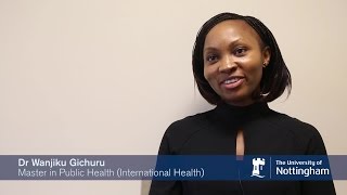 Wanjiku Gichuru student of Master of Public Health (International Health) course