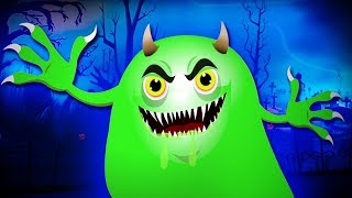 Slimy Green Monster | Hallween Songs for Kids | Cartoon Videos for Babieso