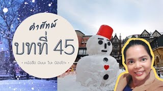 คำศัพท์ มินนะ โนะ นิฮงโกะ บทที่ 45 (Minna no nihongo dai 45 ka)