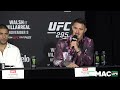 ufc 295 pre fight press conference “i’m not d**k measuring he’ll win ”