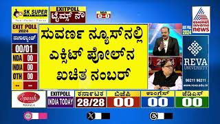 Exit Poll Results 2024 | ಮತಗಟ್ಟೆ ಭವಿಷ್ಯ, ಯಾರಿಗೆ ಎಷ್ಟು ಸ್ಥಾನ? Suvarna News | Kannada News