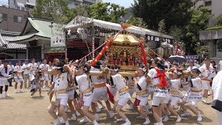 【大阪 天神祭/平成30年（2018）】7/25（水）[4K] 境内~陸渡御列 出発！