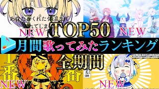 【ALLTIME全期間/月間TOP50】2月ホロライブ歌ってみた月間ランキング 50 most viewed cover song this MONTH【2025年1月】【hololive】