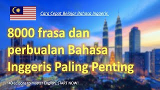 Ep17 : Cara Cepat Belajar Bahasa Inggeris | 8000 Frasa dan perbualan Bahasa Inggeris Paling Penting