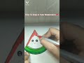 How To Draw A Cute Watermelon 🍉Art By Khusi Art And Craft