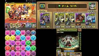 【パズドラ】Puzzle \u0026 Dragons「マクドナルド×ガチャドラ降臨！」片ヴェロアPT 高速周回