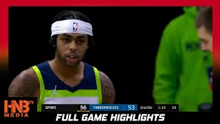 SA Spurs vs Minnesota Timberwolves 1.9.21 | Full Highlights