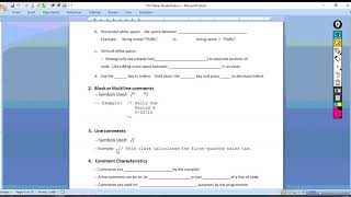Indents white space comments in Java