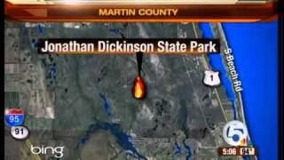 Controlled burn at Jonathan Dickinson state park
