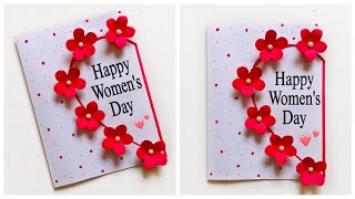 Happy Womens Day Card easy | Womens Day Greeting Card | DIY Women's Day Gift Ideas | Paper Craft