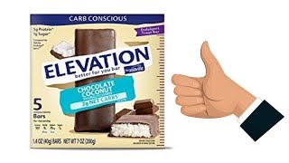 Aldi Elevation Bar by Millville Review - Chocolate Coconut Carb Concious Bar