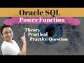 Tutorial#48 How to use Power function in Oracle SQL Database| Number function in Oracle SQL