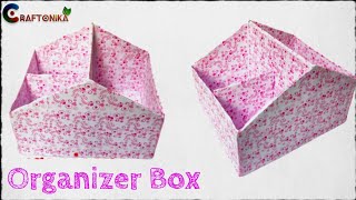 How to Make an Organiser Box from Shoe Box II Best Out Of Waste