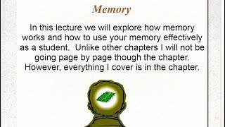 PSY101 Memory