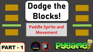 Dodge the Blocks! - Part 1 | Python Pygame Tutorials | Just Finished Coding!