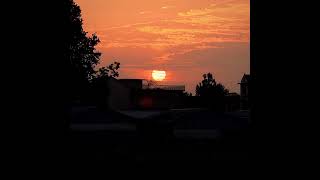 The setting sun is the first gift I give you