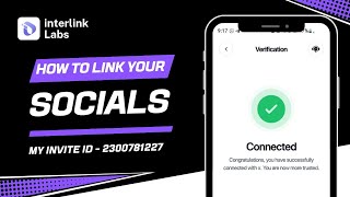 How To Link Your Socials On Interlink Network App | Link Your X Profile With Your InterLink Account