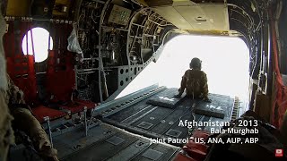 US Army Helmet Cam Afghanistan Combat War Footage, Joint Patrol with ANA, AUP, ABP Part 1